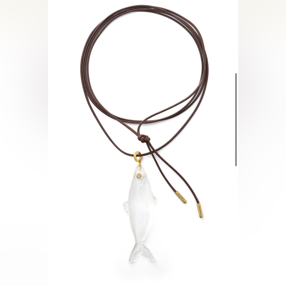 Éliou Nina Fish Pendant Wrap Necklace